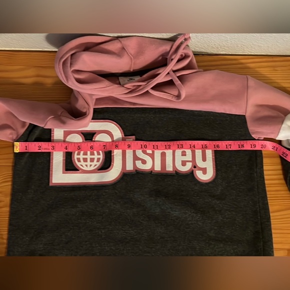 Genuine Walt Disney World Parks Pink, Gray & White Pullover Hoodie Size Medium - Picture 13 of 13